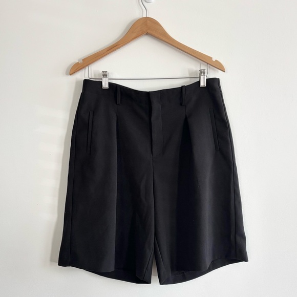 Gibson Latimer Long Pleated Tailored High Waist Dress Shorts - Picture 2 of 12